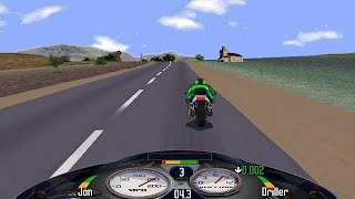 Road Rash (1995) - Big Level Mode - Level 5 (Complete and Failed) [Final] screenshot 5