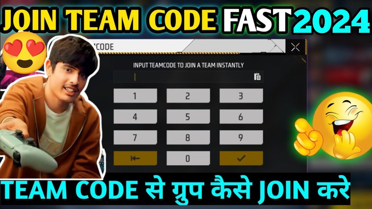 Free fire me team code se group kaise join kare | ff me team code kaise ...