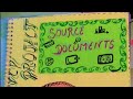 Source Documents Project Class 11 Accountancy #project #accountancy