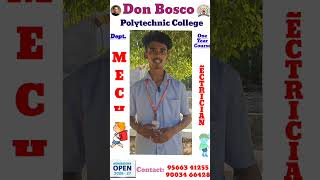 🎓 Diploma Admission Open 2026–2027 | Don Bosco Polytechnic College, Thirukazhukundram