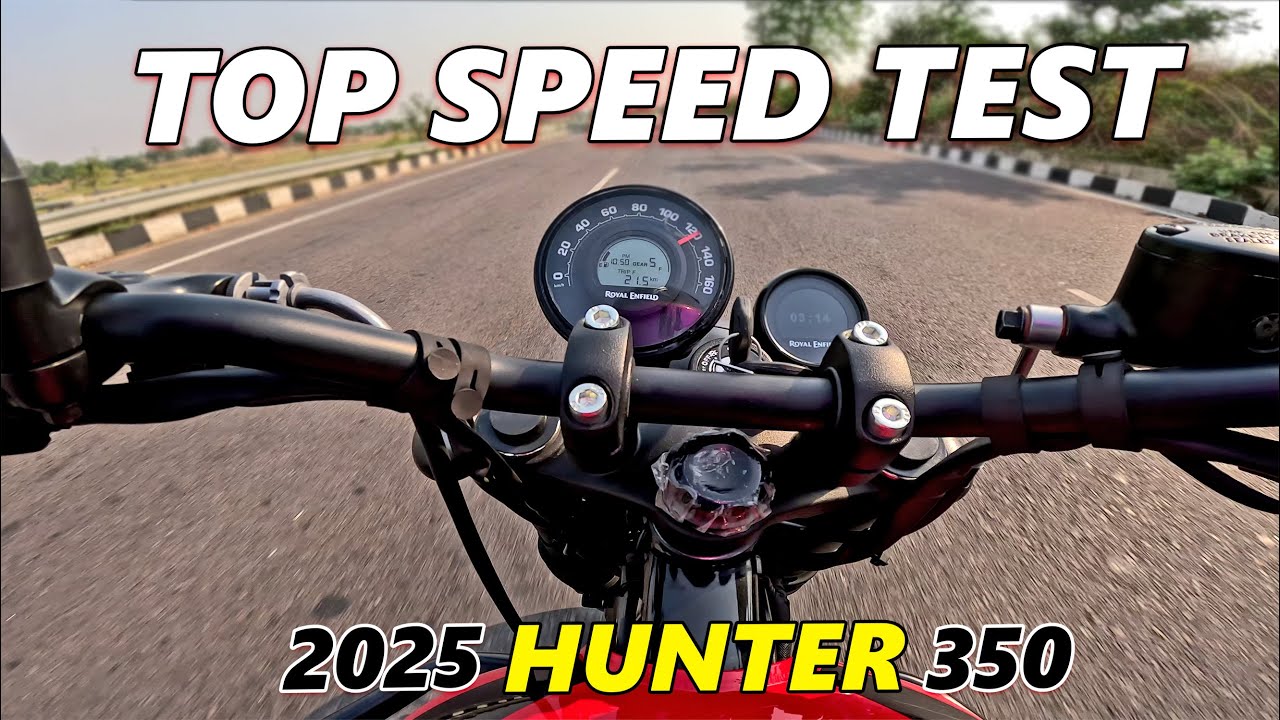 2025 Royal Enfield Hunter 350 TOP Speed Test | How Fast Can It Go?