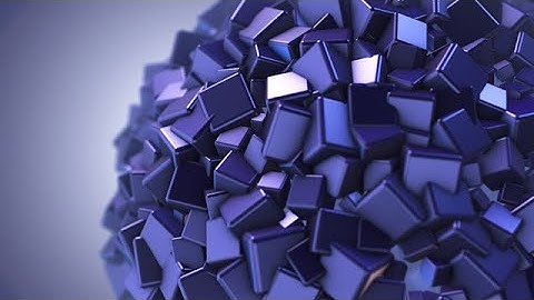 Abstract 3d cubes background in spherical shape stock footage | stock video | Cinefootage