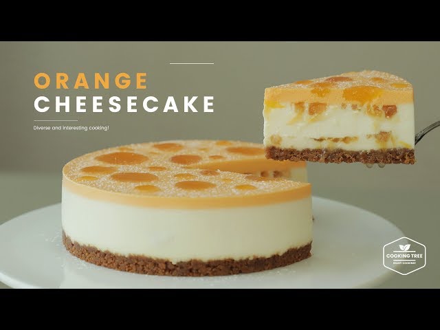 노오븐! 오렌지 치즈케이크 만들기 : No-Bake Orange Cheesecake Recipe - Cooking tree 쿠킹트리*Cooking ASMR