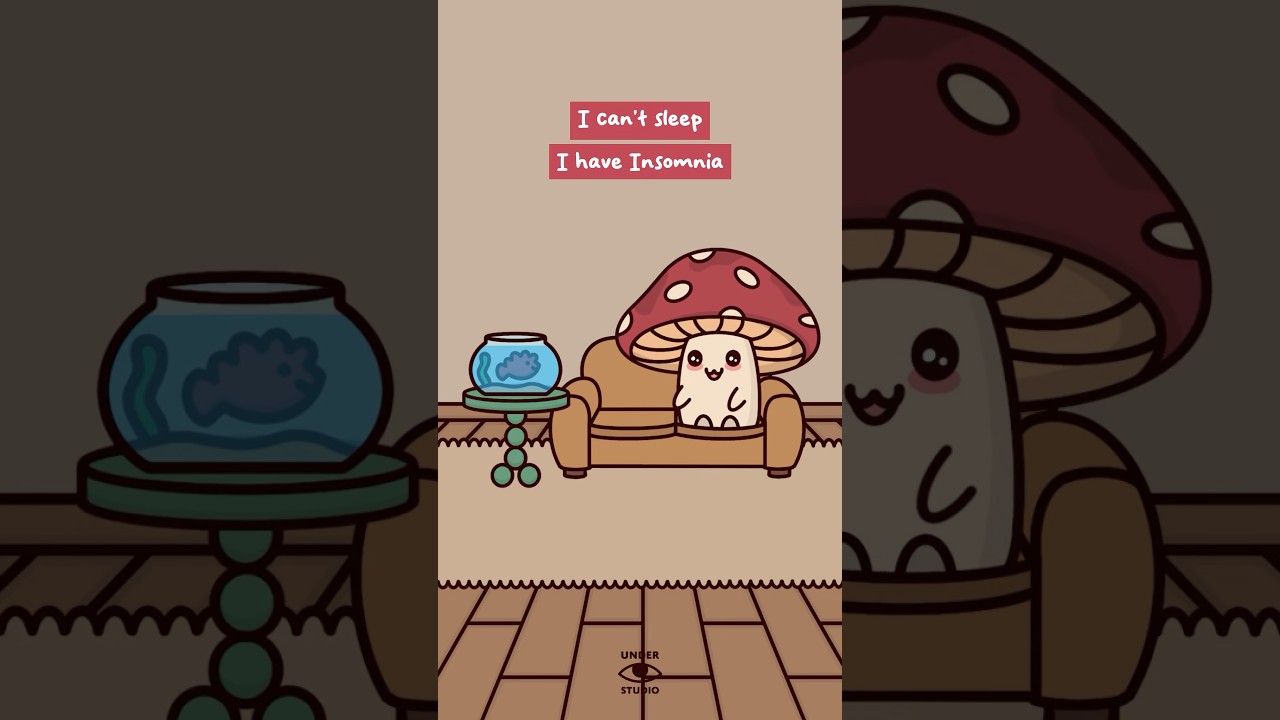 The Advice I Needed 😒 Mushie Can’t Sleep | Relatable Animation Meme | I Have Insomnia