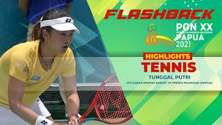 Flashback Tenis PON Papua 2021 - Siti Sarah vs Priska Madelyn Nugroho  - HIGHLIGHTS screenshot 3