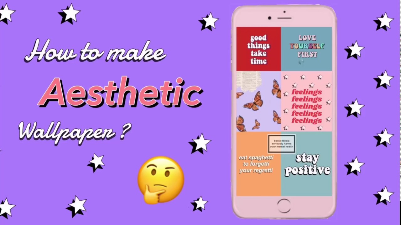 How to make aesthetic wallpaper (2020) - YouTube