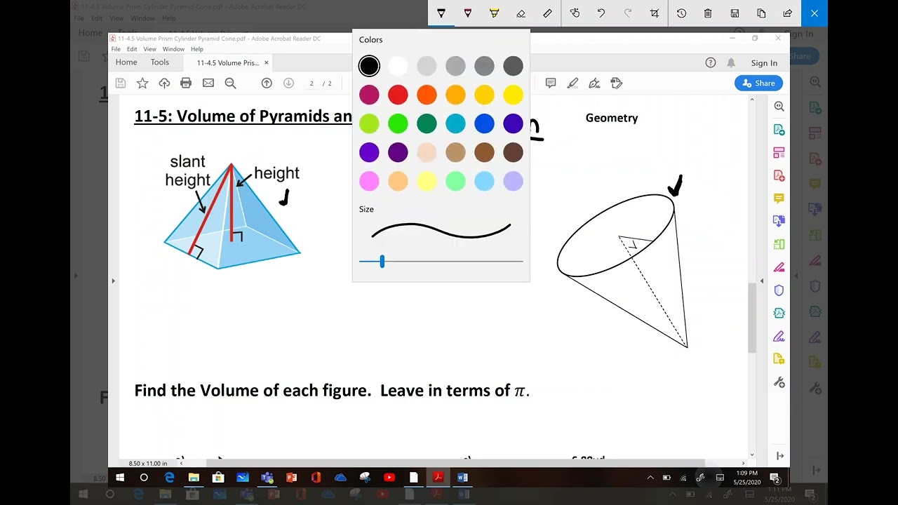 G U11 - 11.45 Volume of Prism, Cylinder, Pyramid, Cone 3
