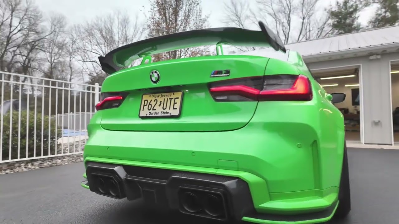 BMW m2 and m3 G87 G80/82 carbon fiber diffuser, csl trunk from Unit 17 auto styling