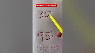 Find Square of any number ending in 5 in just 2 Seconds #math #tutor #mathtrick #learning #square