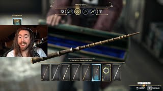Asmongold Chooses His Wand in Hogwarts Legacy
