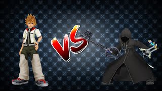 KH2FM+ Dual Wield Roxas VS Hooded Roxas
