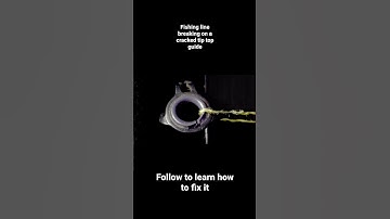 Broken guide on a fishing rod snaps line #mudhole #rodbuilding #fishing