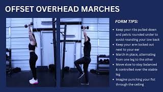 How to Perform Offset Overhead Marches | Exercise Tutorial & Form Tips