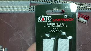 Kato Flextrack & No 6 turnouts/switches parallel with Double Track