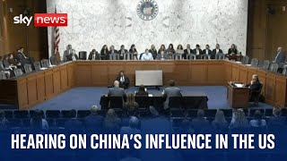 Senate Intelligence Committee hearing on China’s influence in the US