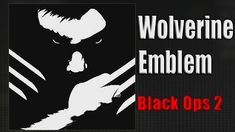 Black Ops 2: Wolverine Emblem Tutorial