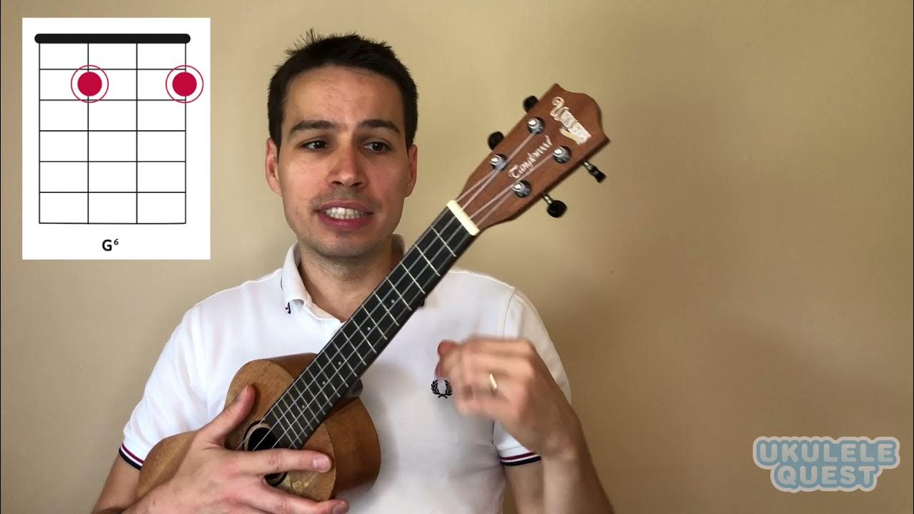Easy G chord (G6) on the Ukulele YouTube