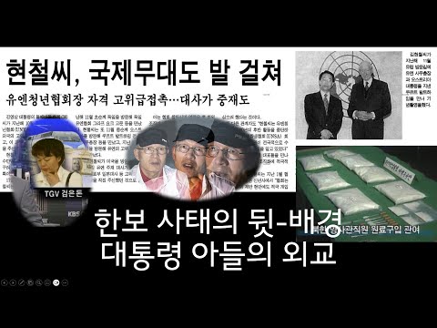 한보 사태의 뒷-배경 ... 대통령 아들의 외교