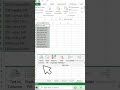 Excel Short tricks #shorts #thebwcs
