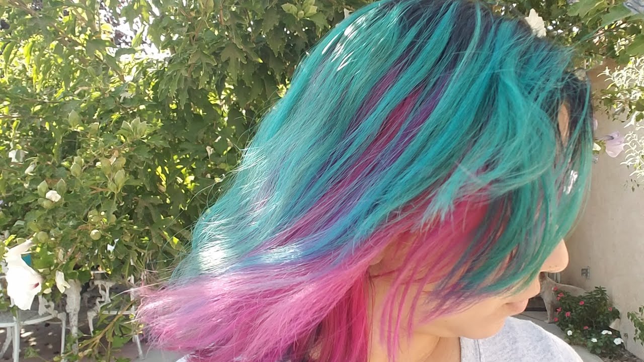 7. "Pink to Blue Hair Color Transformation Videos" - wide 4