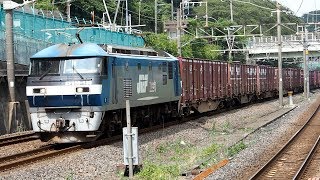 2019/09/05 JR Freight: Cargo Trains by EF210-139 & EF210-129 at Higashi-Totsuka
