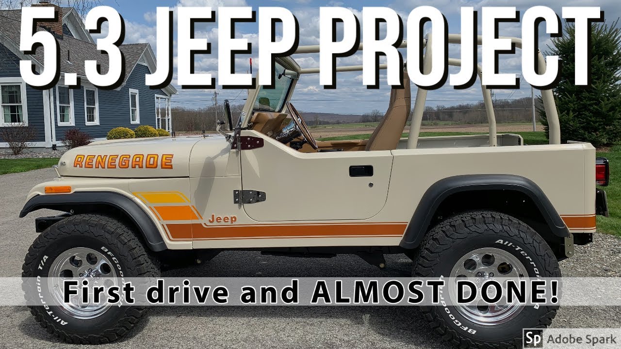 My 5.3 LS Jeep CJ7 YJ Mashup Project DRIVES!  Almost done!