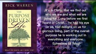Introduction 40 Days The Purpose Driven Life Rick Warren