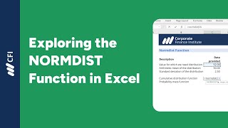 How to use the NORMDIST Function in Excel
