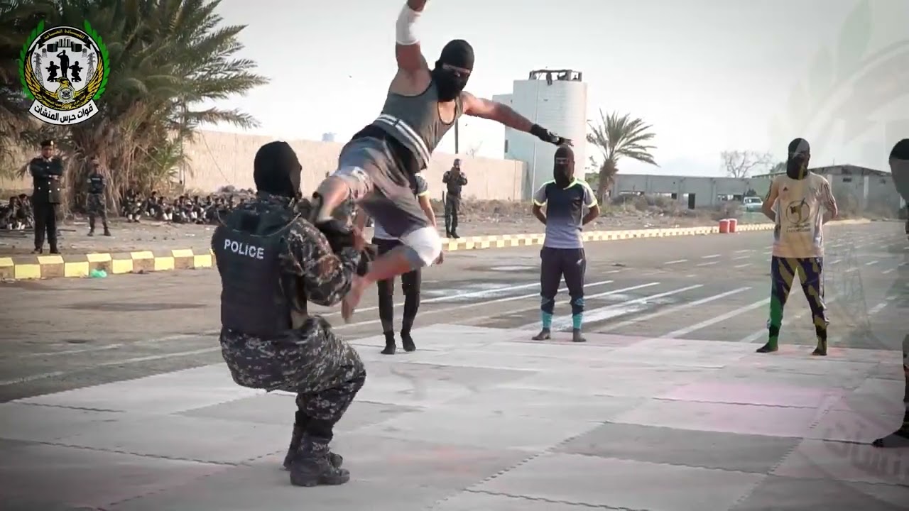 استعراض الفنون القتالية لقوات حرس المنشآت