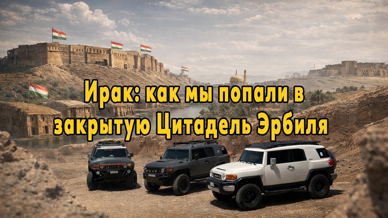 Мы сломались в Ираке, погуляли по Багдаду и попали в закрытую Цитадель Эрбиля!