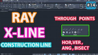 #14 How To Draw Ray X-line Or Construction Line In Autocad | Beginner's Course | Cad Gizmo #14 How To Draw Ray X-line Or Construction Line In Autocad | Beginner's Course | Cad Gizmo
