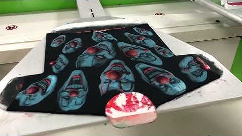 All Over Printing by Liquid Blue on the ROQ OVAL Automatic Screen Printing Press