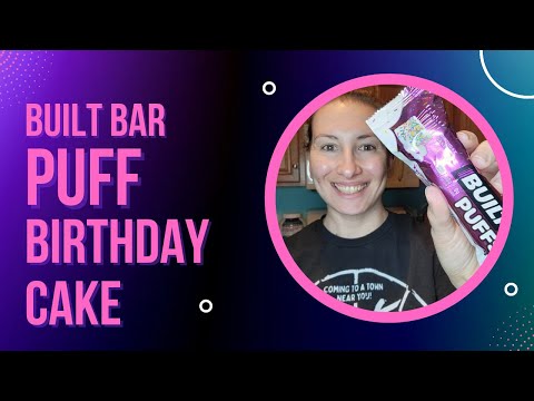 BUILT PUFFS BIRTHDAY CAKE │NEW BUILT PUFFS FLAVOR