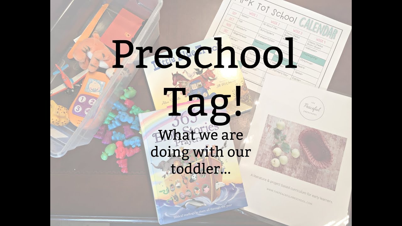 Preschool Tag/ What we are doing with our Toddler