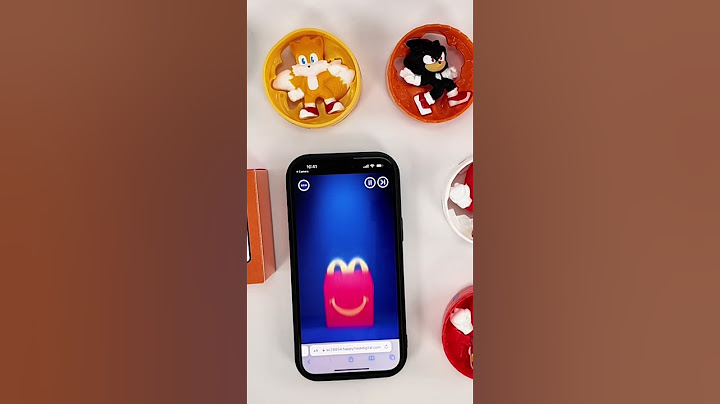 SONIC 3 Play Game in Happy Meal from McDonald's! #sonic