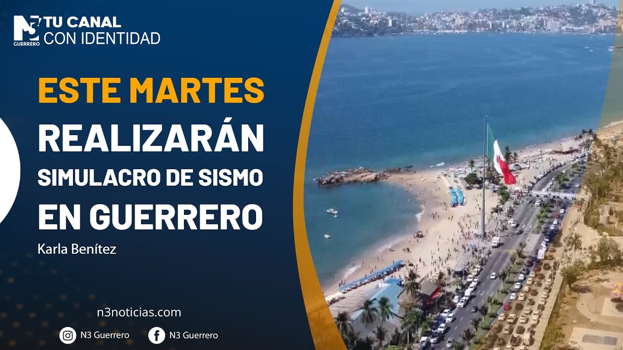 Este martes realizarán simulacro de sismo en Guerrero - YouTube
