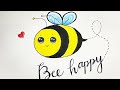 Drawing Bee Easy || How to Draw step by step Bee 🐝🐝 #drawiteasy #howtodraw #bee  #drawinglessons