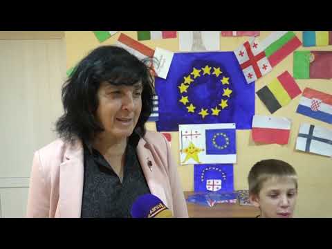 ნატოსა და ვროკავშირის საერთაშორისო ცენტრის წარმომადგენლები ბავშვთა დღის ცენტრს ესტუმრნენ