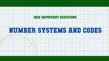 Number Systems And Codes MCQ Questions