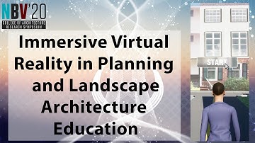Immersive Virtual Reality in Planning and Landscape Architecture Education