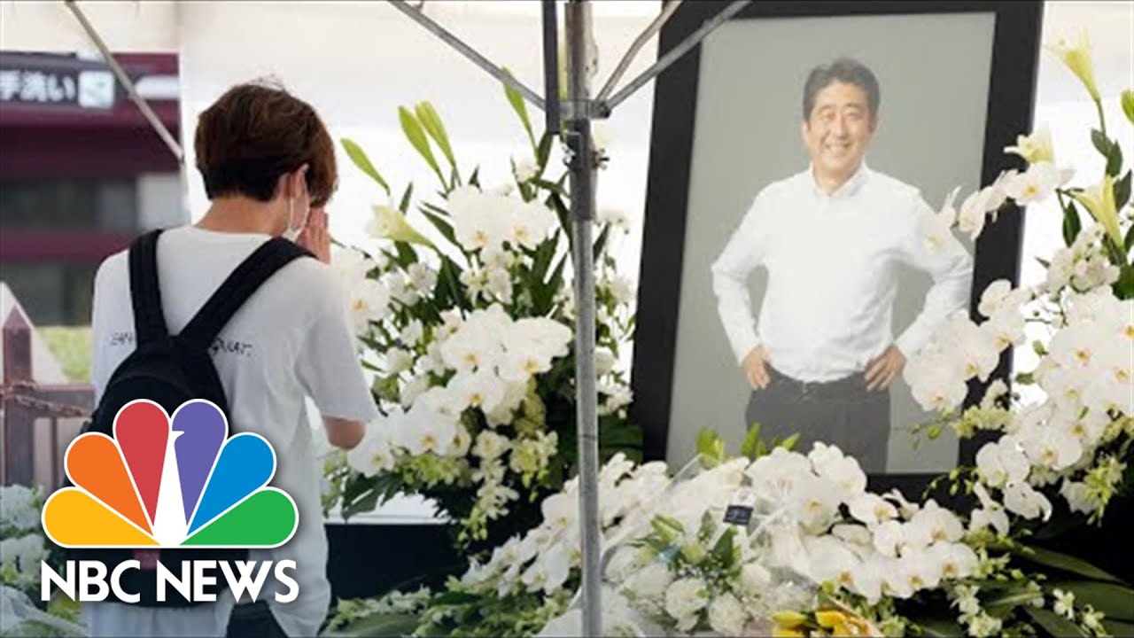 Mourners Pay Respects To Shinzo Abe Ahead Of Private Funeral