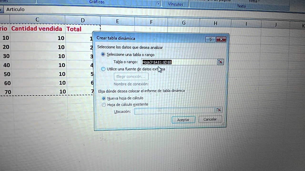Tablas Dinamicas Excel Youtube