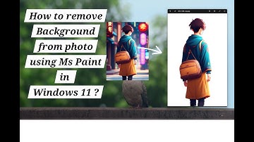 How to remove Background from photo using Ms Paint in Windows 11 ?