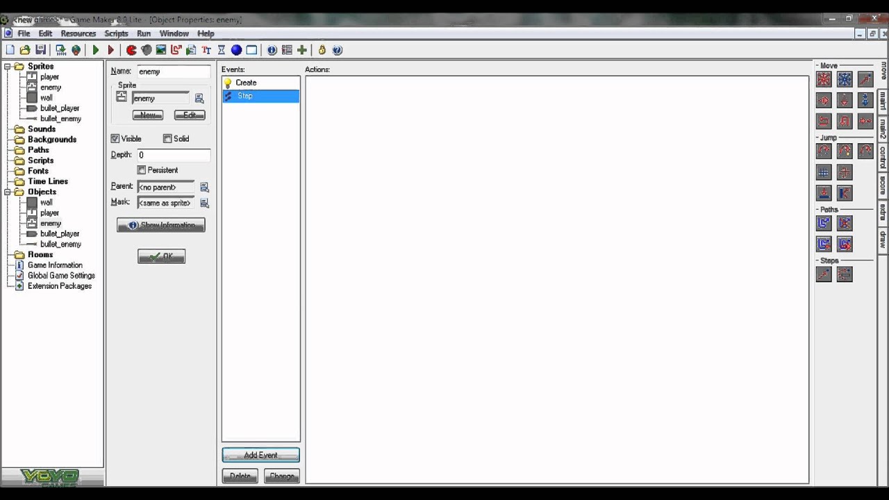 How to make enemy shoot me on Game Maker 8 - YouTube