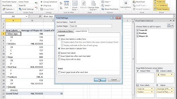 Drilling Down and basic Pivot Table formatting in Excel 2010