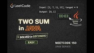 Leetcode 1 - Two Sum in Java | Neetcode 150