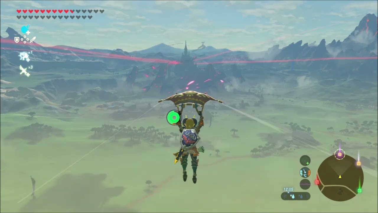 Zelda botw, ejecutamos un WIND BOMB combinado con un FALL CANCEL de forma precisa y fluida