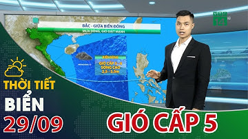 Thời tiết biển 29/09/2022: Giữa biển Đông gió vẫn mạnh cấp 5| VTC14