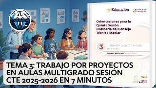 TOPIC 3: PROJECT-BASED LEARNING IN MULTIGRADE CLASSROOMS CTE SESSION 2025-2026 IN 7 MINUTES | PRO...