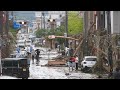 熊本の球磨川氾濫　人吉市内の被災状況